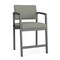 Lesro Lenox Steel Hip Chair Metal Frame, Charcoal, OH Eucalyptus Upholstery LS1161 - alternate 1